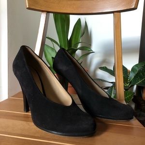 Jil Sander Black suede pumps 7.5 37.5 HL